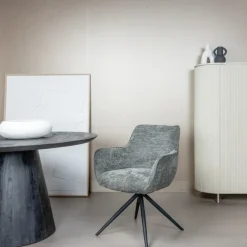 Tower Living Eettafelstoel Fondo draaistoel Mona 120 taupe