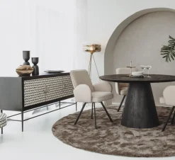 Tower Living Eettafelstoel Livo draaistoel Ascot 12 beige