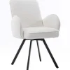Tower Living Eettafelstoel Livo draaistoel Ascot 1 wit