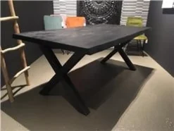 Tower Living Eettafel Xara Live edge blank of zwart - diverse afmetingen