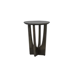 Tower Living Fermo Salontafel rond olijfbruin 40 cm