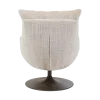 Tower Living Force Fauteuil met hocker - Cremona 14 beige (draaibaar)