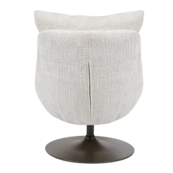 Tower Living Force Fauteuil met hocker - Cremona 02 zand (draaibaar)