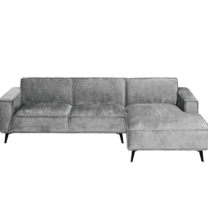 Tower Living Leeds 2 5-AL + Chaise R - Touch 27 Light grey