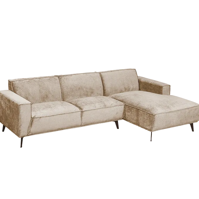 Tower Living Leeds 2 5-AL + Chaise R - Touch 102 Beige