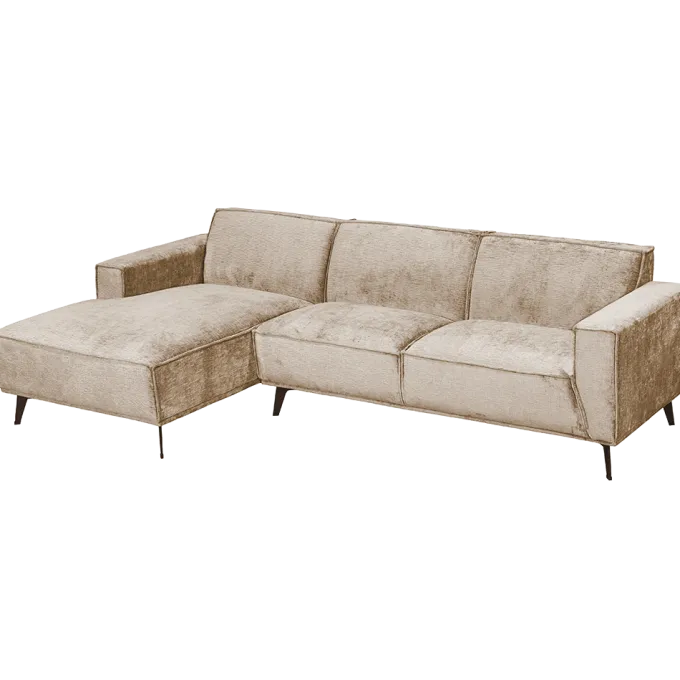 Tower Living Leeds 2 5-AR + Chaise L - Touch 102 Beige