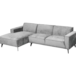 Tower Living Leeds 2 5-AR + Chaise L - Touch 27 Light grey