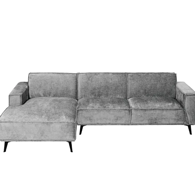 Tower Living Leeds 2 5-AR + Chaise L - Touch 27 Light grey