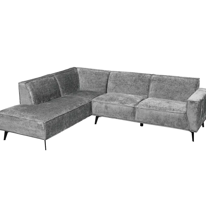 Tower Living Leeds 2 5-AR + Ottoman L - Touch 27 Light grey