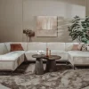 Tower Living Leeds Chaise R - 2 5 - Ottoman L - Touch 102 Beige