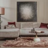 Tower Living Leeds 2 5 zits + Chaise Links - Touch 04 Taupe
