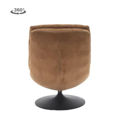 Tower Living Marano Fauteuil - Harmony 56 caramel brown (draaibaar)