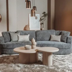 Tower Living Melzo Salontafel rond beige 90 cm