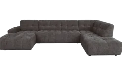 Tower Living Memphis Chaise Longue – 3 zits - Ottoman Rechts - Haga 16 charcoal