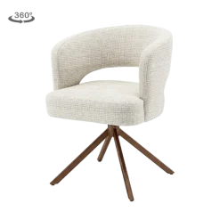 Tower Living Mura Armstoel - Cremona 02 sand - frame anodic (draaibaar)