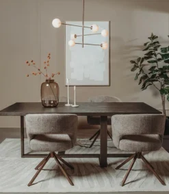 Tower Living Mura Armstoel - Cremona 24 clay - frame anodic (draaibaar)