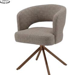 Tower Living Mura Armstoel - Cremona 24 clay - frame anodic (draaibaar)
