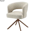 Tower Living Mura Armstoel - Cremona 14 beige - frame anodic (draaibaar)