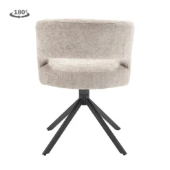 Tower Living Mura Armstoel - fabric Haga 30 beige (draaibaar)