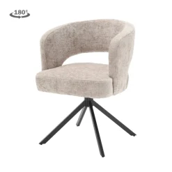 Tower Living Mura Armstoel - fabric Haga 30 beige (draaibaar)