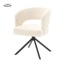 Tower Living Mura Armstoel - fabric Haga 23 pearl (draaibaar)