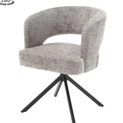 Tower Living Mura Armstoel - fabric Haga 09 silver (draaibaar)