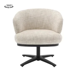 Tower Living Perca Lounge Armstoel - fabric TED 24 off white