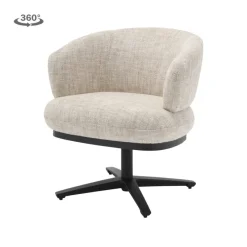 Tower Living Perca Lounge Armstoel - fabric TED 24 off white