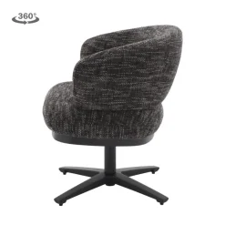 Tower Living Perca Lounge Armstoel - fabric TED 17 blue-grey