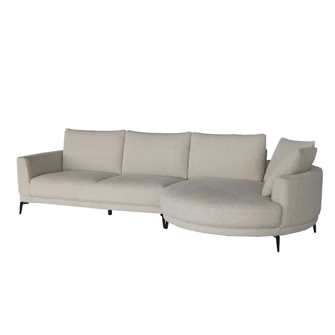 Tower Living Prescot 2 5-AL + Chaise R - Sahara 120 beige