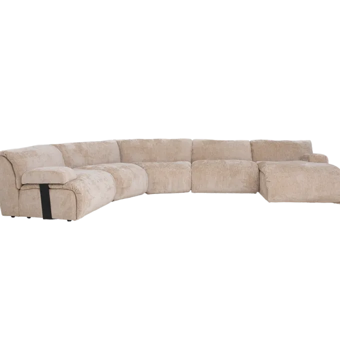 Tower Living Redford Chaise Longue zonder arm - Touch 102 beige
