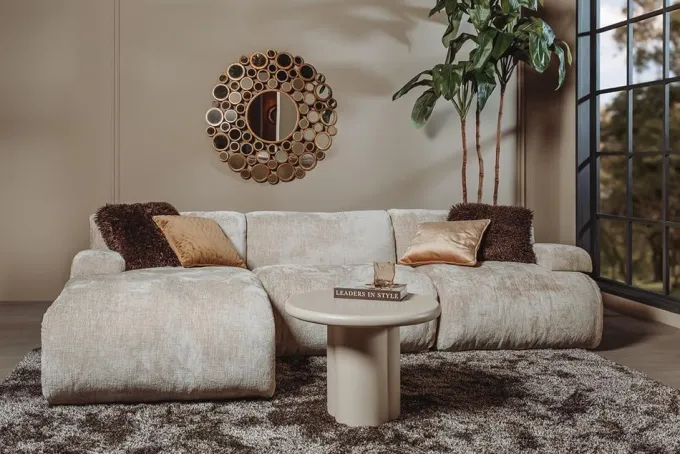 Tower Living Redford Chaise Longue zonder arm - Touch 102 beige