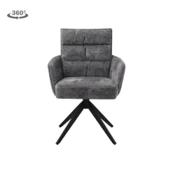 Tower Living Rosora Armstoel - HZ6068-85 grey (draaibaar)