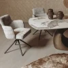Tower Living Rosora Armstoel - HZ6068-04 beige (draaibaar)