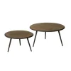 Tower Living Set van 2 bijzettafels Rolo – gerecycled teak greywash