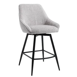Tower Living Trino Barstoel - stof Trenza 08 oyster (draaibaar) - Tower Living