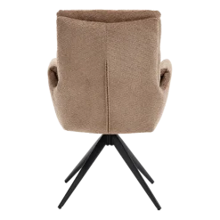 Tower Living Varzo Armstoel - Toro 45 mocca (draaibaar)