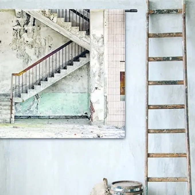 Urban Cotton Wandkleed Concrete Stairs