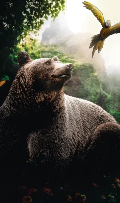 Wandkraft Bear