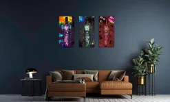 Wandkraft Fashionista 016 - set van 3 kunstwerken