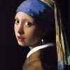 Wandkraft Girl with a Pearl Earring by Johannes Vermeer