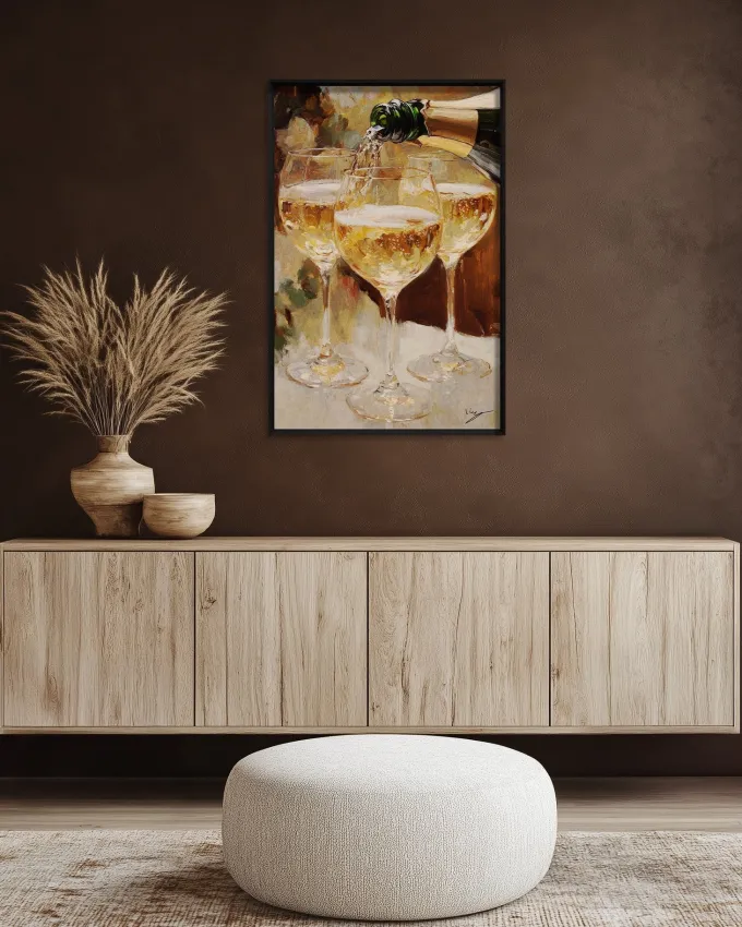Wandkraft Golden Bubbles