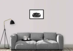 Wandkraft Porsche 356 Black