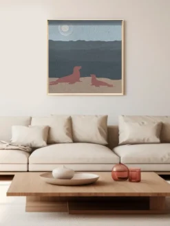 Wandkraft Seals by the Ocean