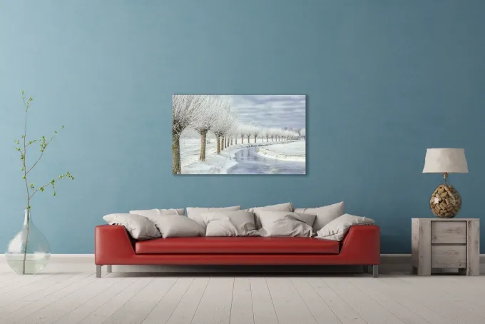 Wandkraft Winter in Holland