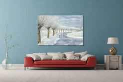 Wandkraft Winter in Holland