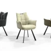 Wildeboer & v/d Weide Eettafelstoel Mabel met arm - stof A-Enter 10