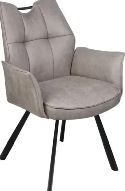 Wildeboer & v/d Weide Eettafelstoel Mabel met arm - stof C-Magnum 84