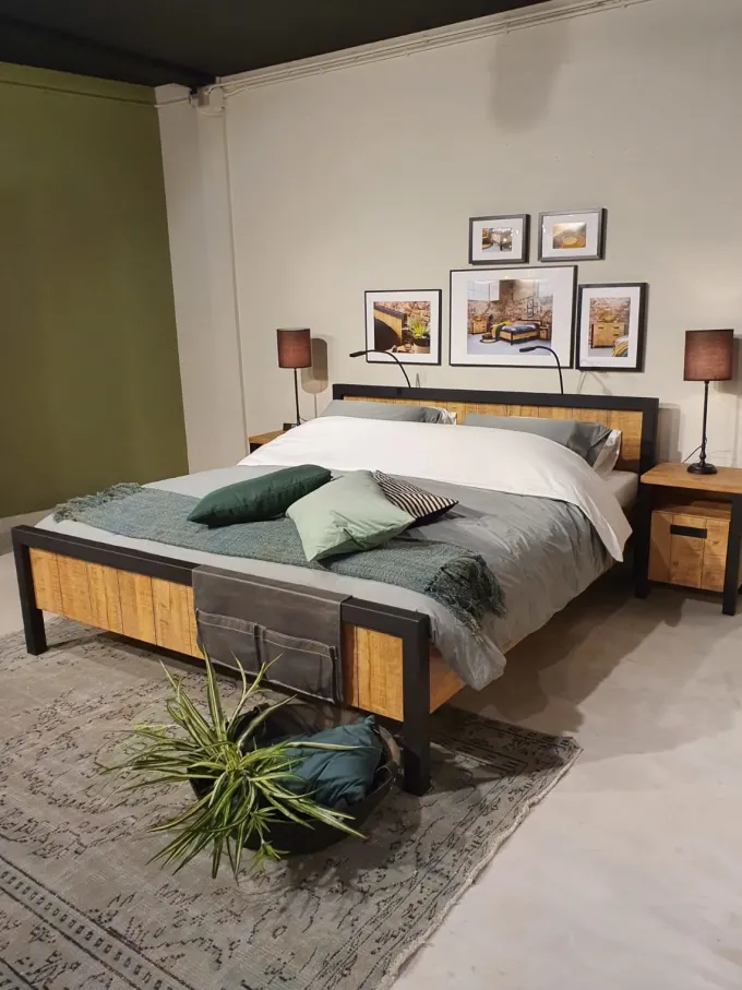 WoonMax Bedframe Fire mango - Diverse afmetingen