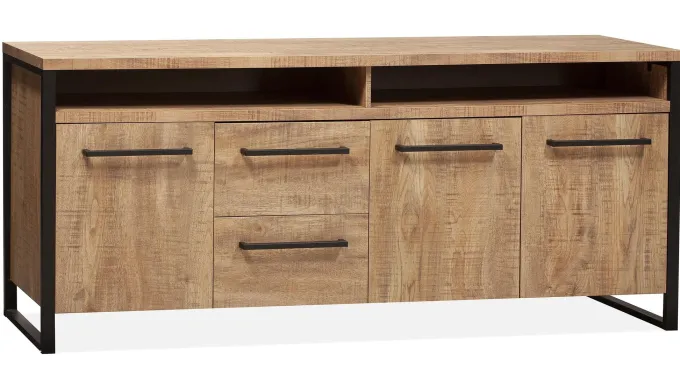 WoonMax Dressoir Carriba Mango - 3 deur/2 lades